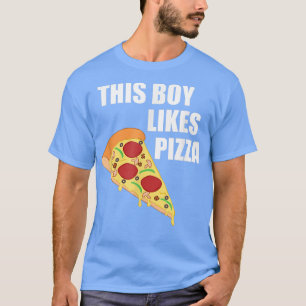 Hobby Pizza Koch Boy Likes Pizza Funny Sprichwort T-Shirt
