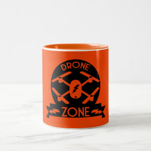 Hobbyist Drone   Pilotprogramm für Drohne   Fotogr Zweifarbige Tasse