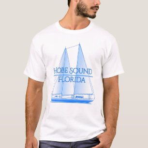 Hobe Sound Coastal Nautical Sailing Sailor T-Shirt
