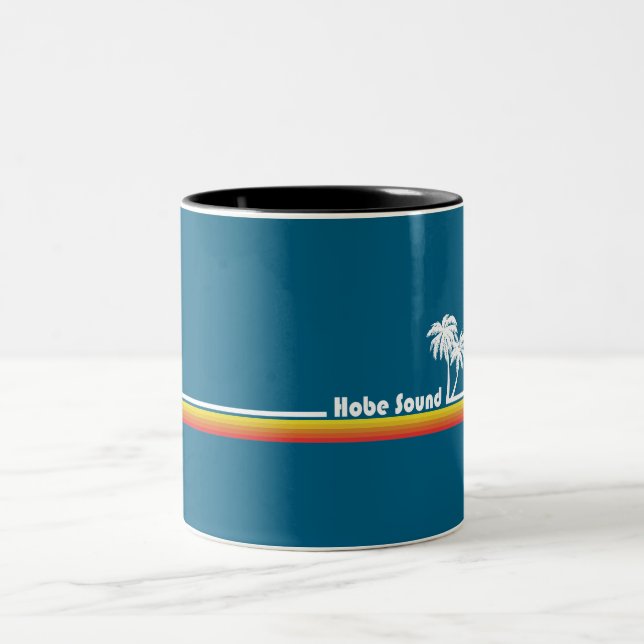 Hobe Sound Florida Zweifarbige Tasse (Mittel)