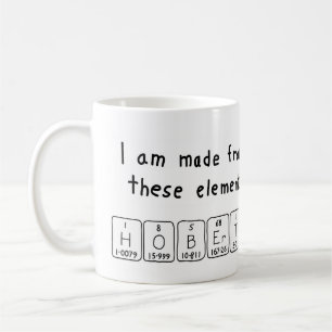 Hobert Namen-Tasse periodischer Tabelle Kaffeetasse