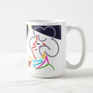 Hobnob Abstrait Art Moderne Illustration Mug