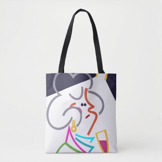 Hobnob Moderne Abstrakte Kunst Tanztasche Tasche (Vorderseite)