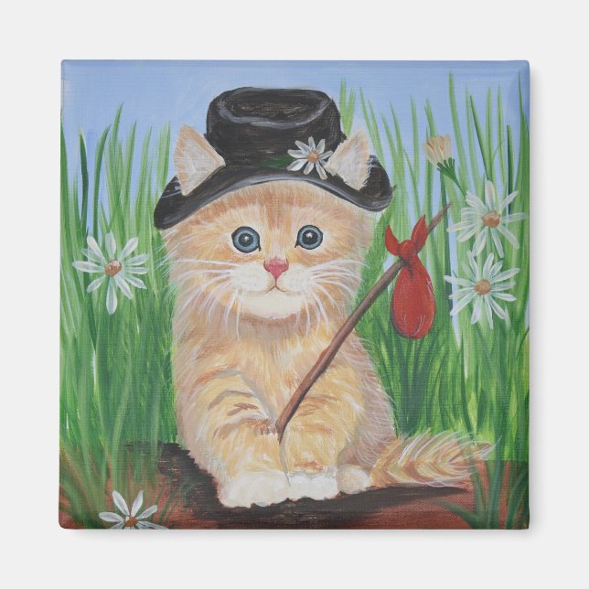 Hobo Cat Magnet (Vorne)