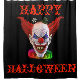 Hobo Der böse Clown (glückliches Halloween) Duschvorhang