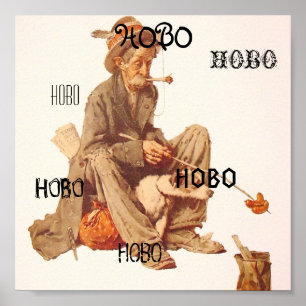 Hobo-Plakat Poster