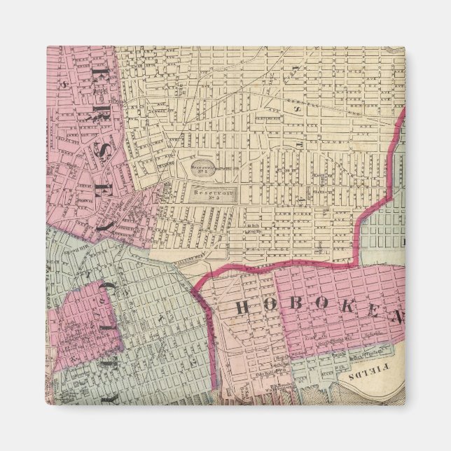 Hoboken, Jersey City Magnet (Vorne)