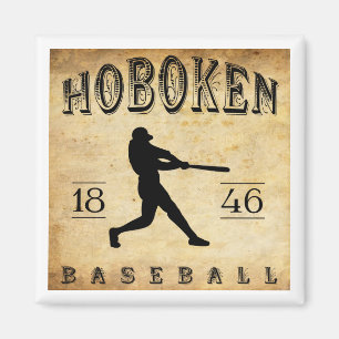 Hoboken New-Jersey Baseball 1846 Magnet