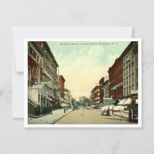 Hoboken NJ, Hudson Street 1910s Postkarte