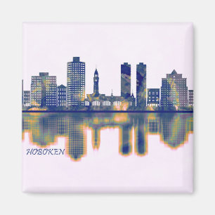 Hoboken Skyline Magnet
