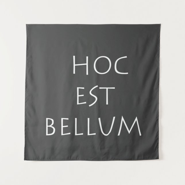 Hoc est bellum wandteppich (Vorderseite)