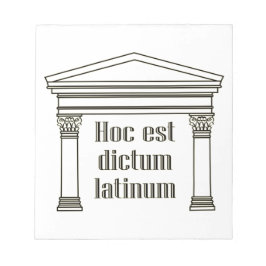 Hoc est dicum latinum - lustiges lateinisches Spri Notizblock