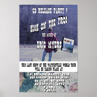 Hoch auf dem Frosch-Flyer Poster