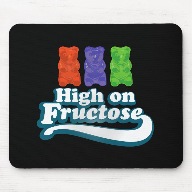 Hoch auf Fruchtzucker Mousepad (Vorne)