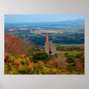 Hoch auf macht Bodmin festmachen Cornwall England Poster