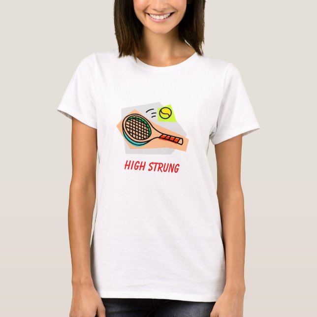 Hoch aufgereihtes Tennis T-Shirt (Vorderseite)