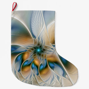 Hoch aufragende, Abstrakte Fantasy Fraktal Art mit Großer Weihnachtsstrumpf