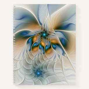 Hoch aufragende, Abstrakte Fantasy Fraktal Art mit Notizbuch