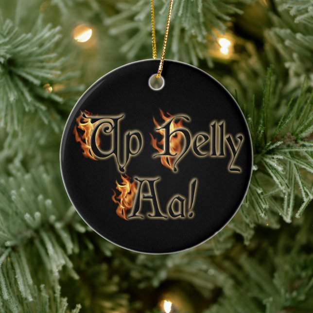 Hoch die Om! Keramik Ornament (Baum)