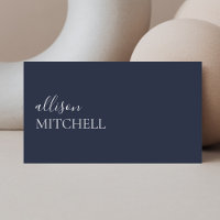 Hoch entwickelte Skripte Minimalistisch Navy Blue