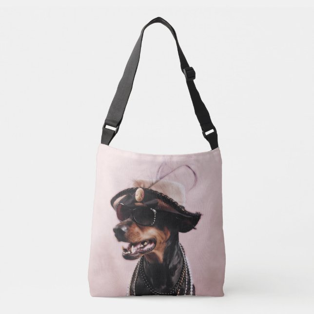 Hoch entwickelter Dobermann Tragetaschen Mit Langen Trägern (Vorderseite)