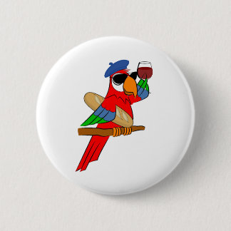 Hoch entwickelter Papageien-Knopf Button
