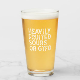 Hoch fruchtete Geräusche oder GTFO Glas