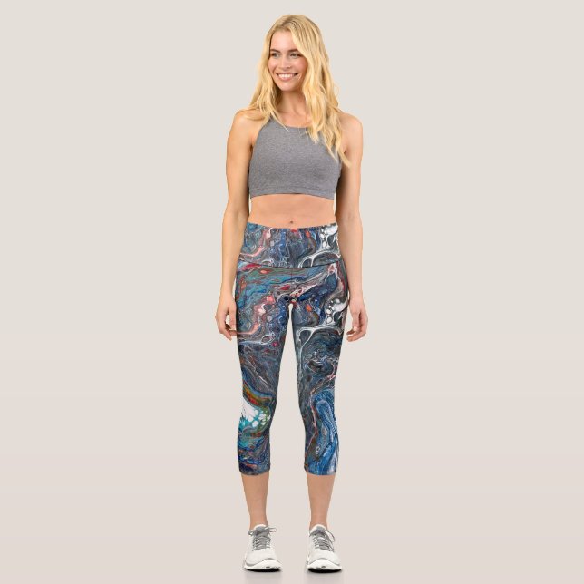 Hoch gehobene Capri-Leggings von Laurie Capri Leggings (Vorderseite)