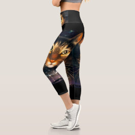 Hoch geschnittene Caprihosen Capri Leggings