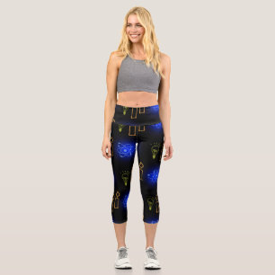 Hoch geschnittene Yoga-Capris, XS (0-2) Capri Leggings
