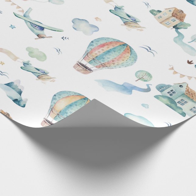 Hoch, hoch und davon geschenkpapier (Ecke)