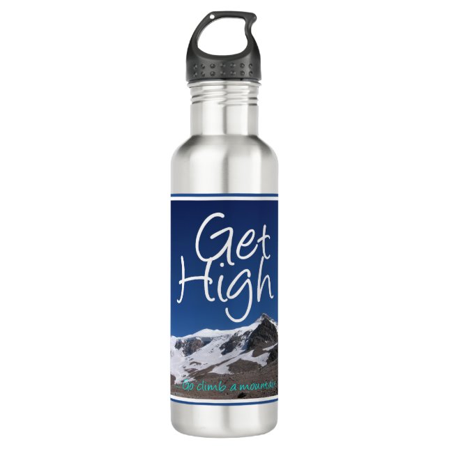 Hoch klettern edelstahlflasche (Vorderseite)
