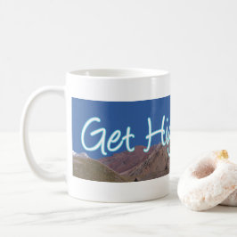 Hoch klettern kaffeetasse