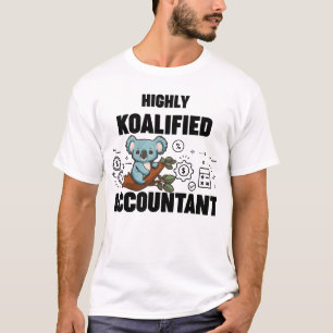 Hoch koalified Accountant Koala lustiges Mem T-Shirt