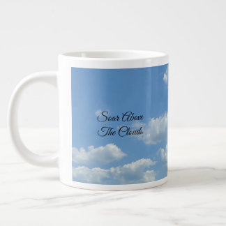 Hoch über der Clouds-Spezialität Kaffee-Tasse Jumbo-Tasse