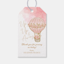 Hoch und weg Rose Heißluftballon Girl Babydusche