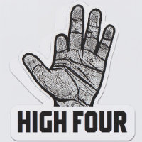 hoch vier amputierte vermisste Finger Funny Ampute