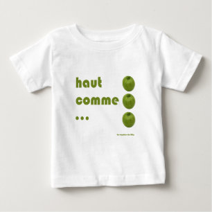 Hoch wie 3 äpfel baby t-shirt