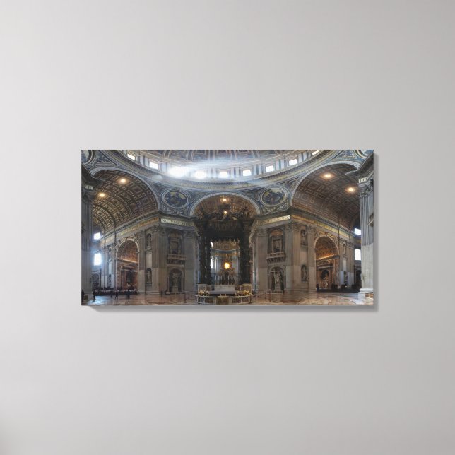 Hochalter Petersdom - The Baldacchino Leinwanddruck (Vorderseite)