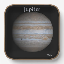 Hochauflösende Globe des Jupiters Pappteller