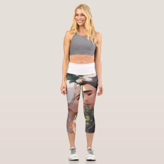 Hochauflösende Kapseln für Mädchen im Tierstil Capri Leggings