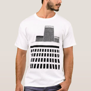 Hochauflösendes Office-Windows-Muster in Schwarzwe T-Shirt