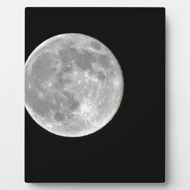 Hochauflösendes Vollmond-Foto Fotoplatte (Vorderseite)