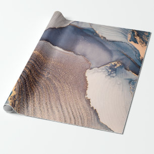 Hochauflösung. Luxuriöse abstrakte Fluidkunstmaler Geschenkpapier