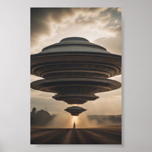 Hochenergie-UFO Poster (Vorne)