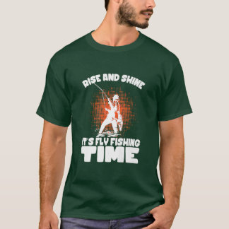 Hochfahren und Shine seine Fangzeit Fischer T-Shirt