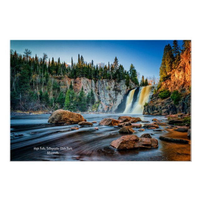 Hochfälle, Tettegouche Park, Minnesota Poster (Vorderseite)