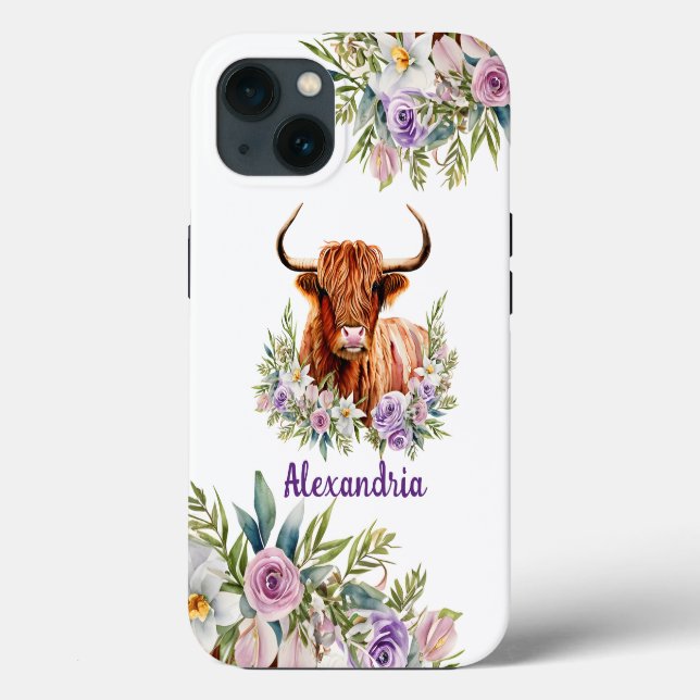 Hochfarbige Blume für Kühe Case-Mate iPhone Hülle (Rückseite)
