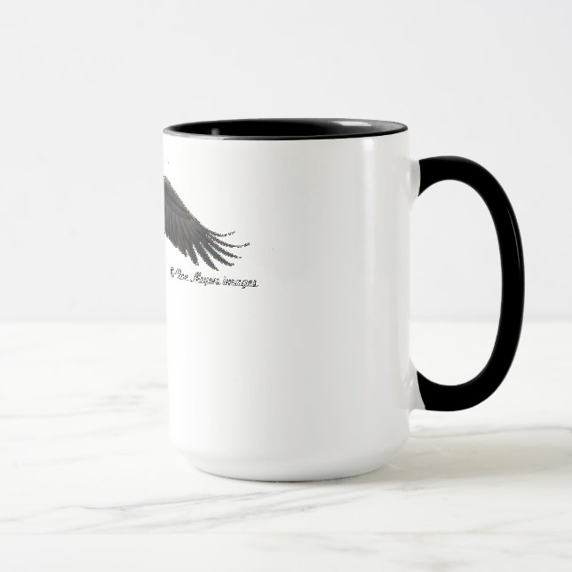 Hochfliegender kahler Adler - Kaffee-Tasse Tasse (Rechts)