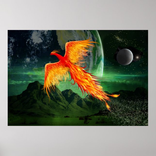 Hochfliegender Phoenix Poster (Vorne)